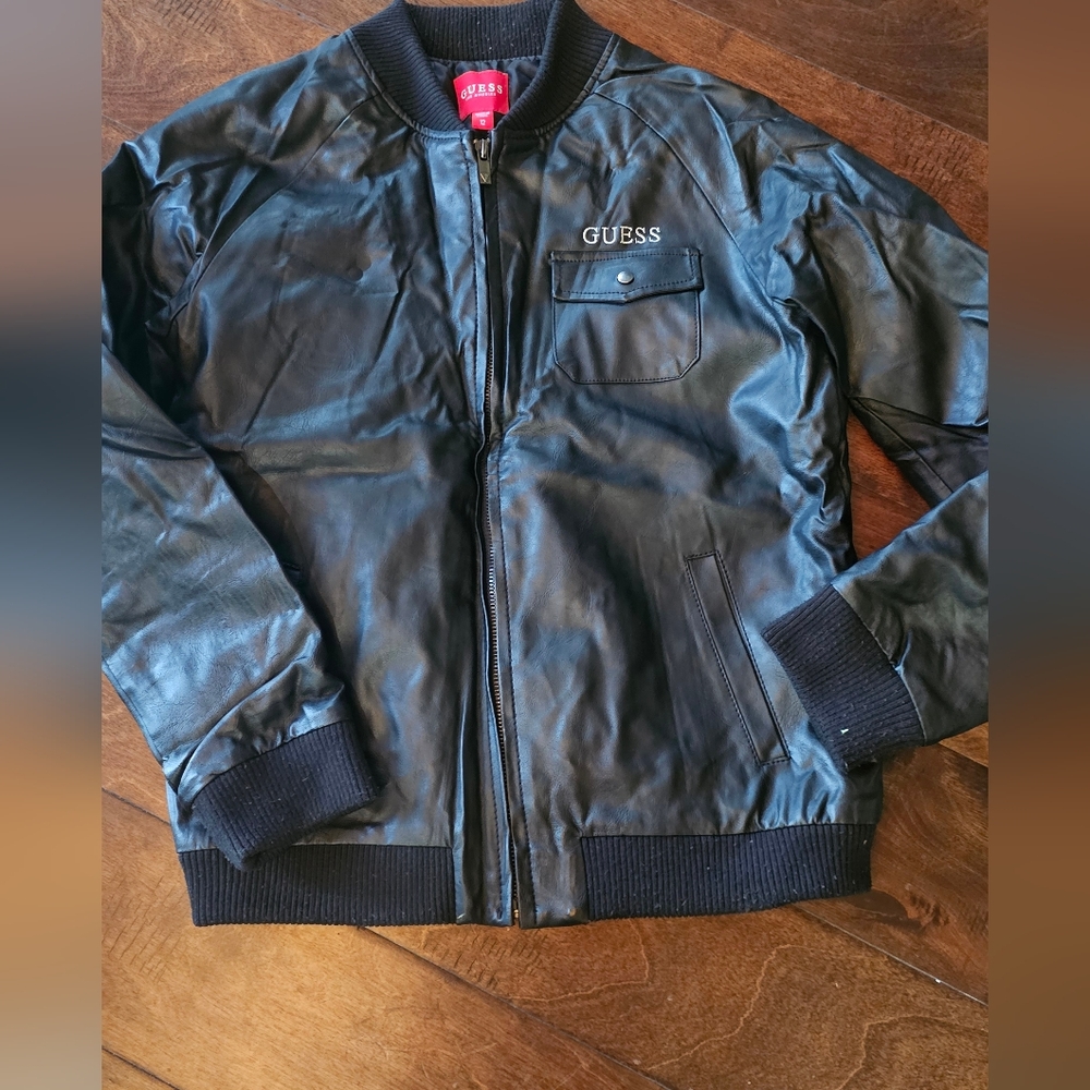 Guess leather boys jacket